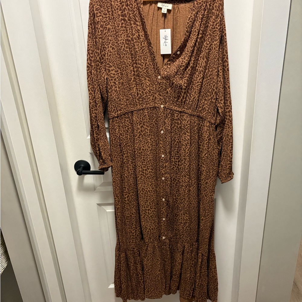 Style & Co. Animal Print Maxi Dress